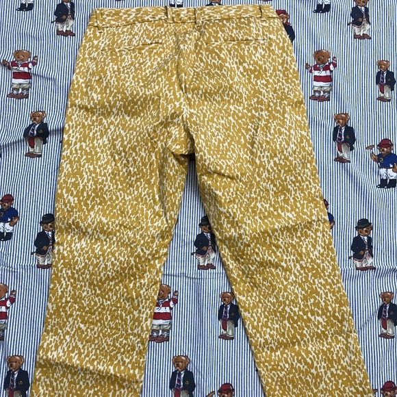 J. Crew Women City Fit Pants Cropped Yellow Size 2 - Picture 7 of 8